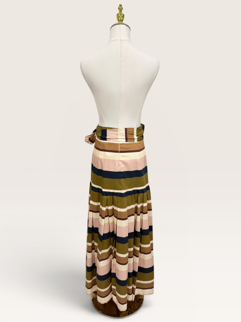 Antonio Melani x Style Bungalow The Town Sateen Stripe A Line Midi Skirt NWT - Picture 5 of 16